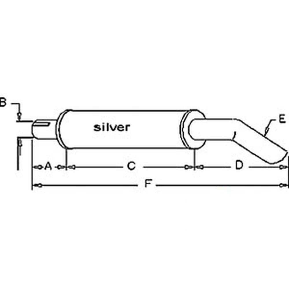 10A759A Muffler For Minneapolis Moline R ZA ZAS ZAE ZAU