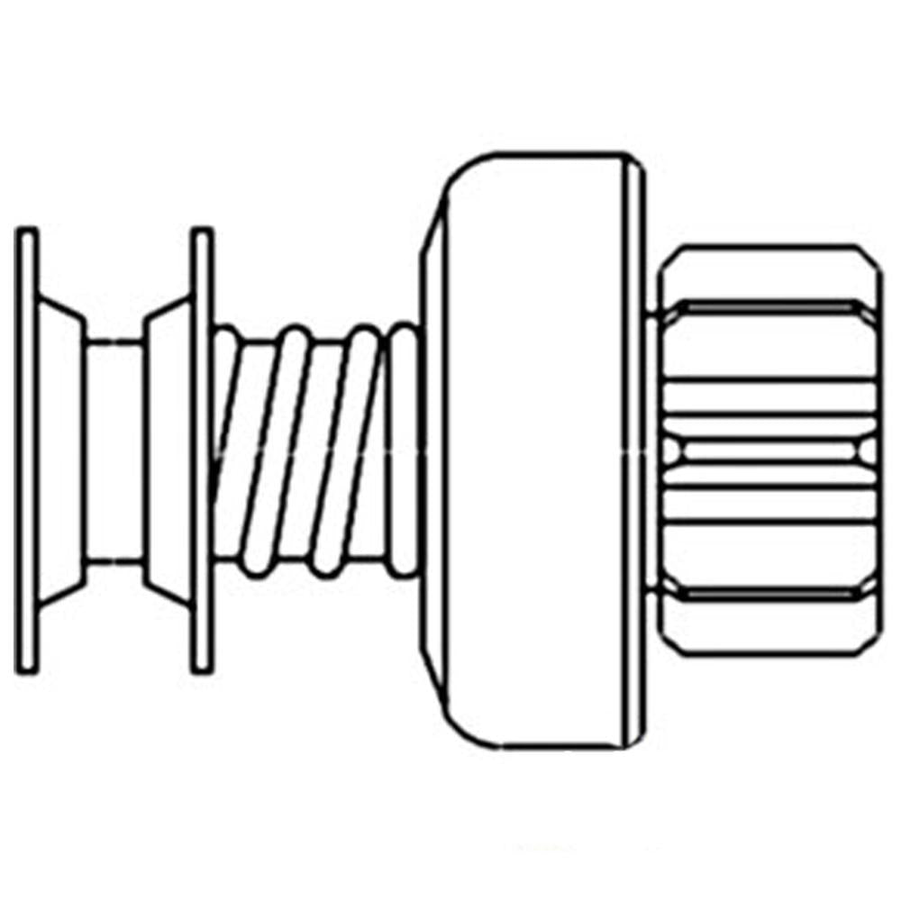 1909771 New Extended Shaft Starter Drive Fits John Deere Tractor B 50