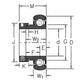 1925CSA F77924 Spherical Re-Lubri Fits CATable Ball Bearing w/ Collar