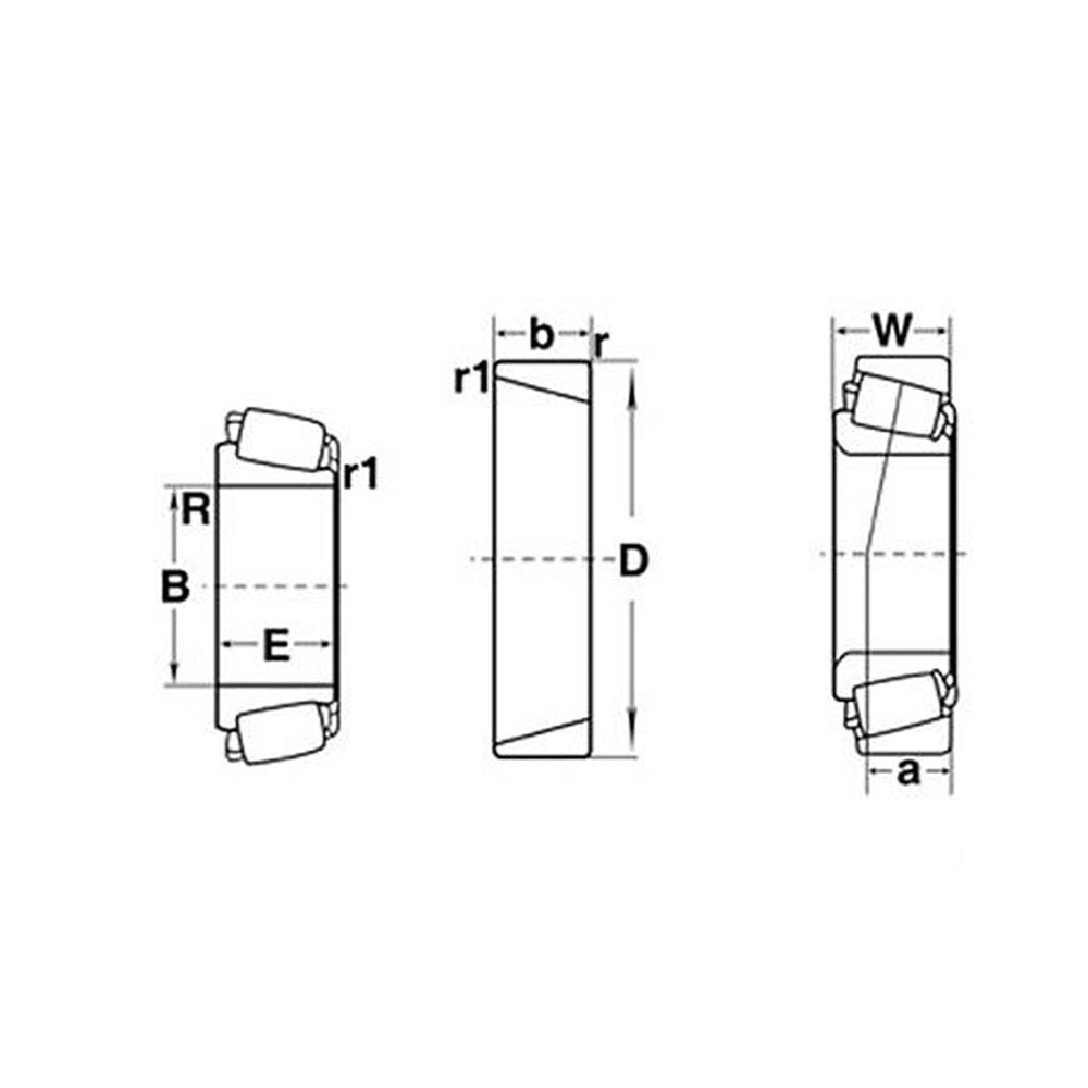 Tapered Roller Bearing Cone Fits Massey Ferguson 265 270 275 282 283 285 298 670