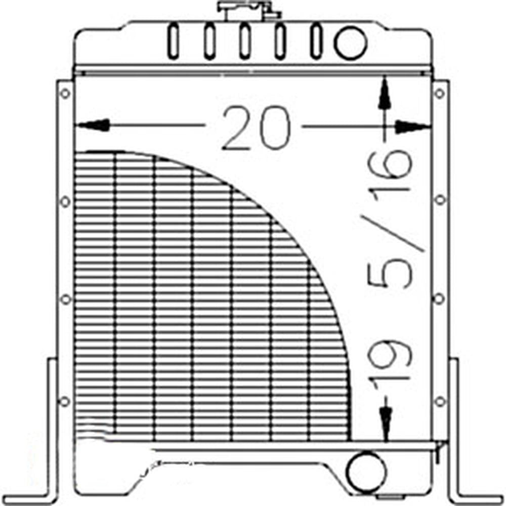 1347609C1 Radiator Fits Case 1840 1845C Skid Steer Loaders