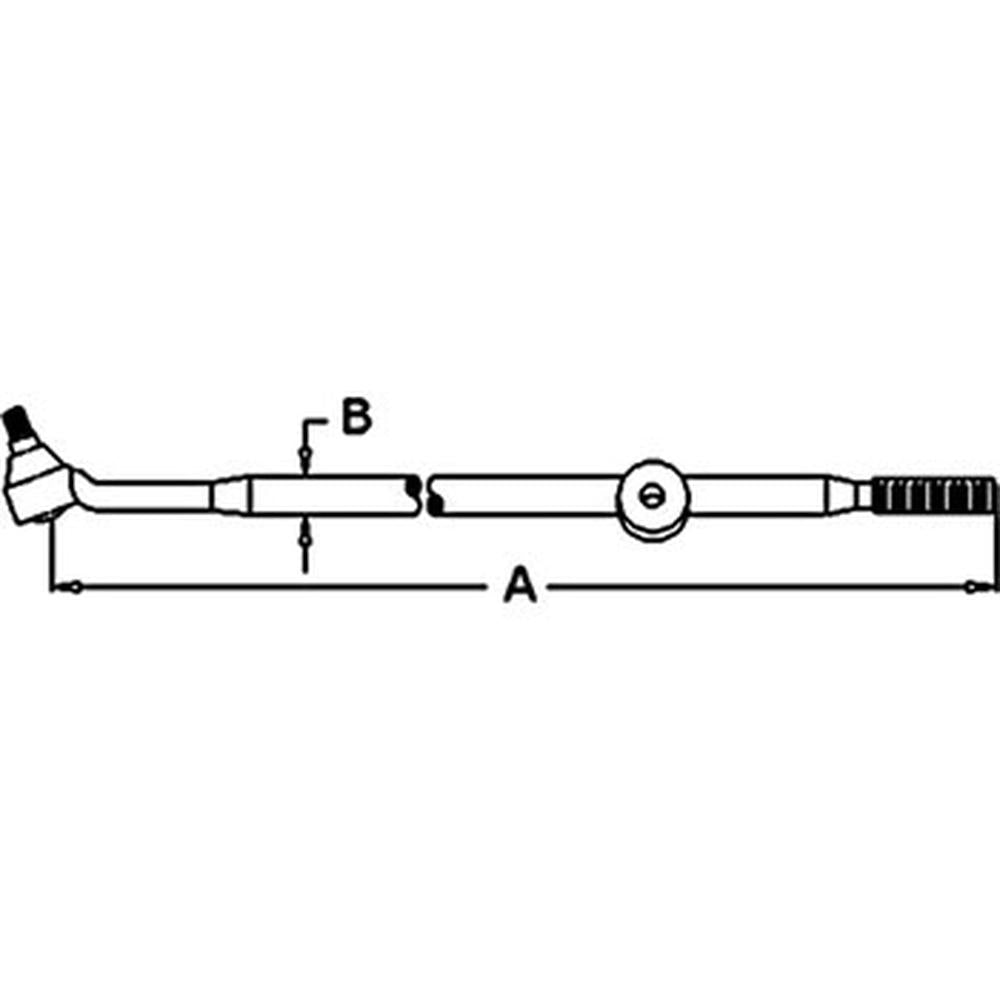 312870 RH Tie Rod Drag Link End Fits Ford Tractor 2000 4000 600 & 800 Series