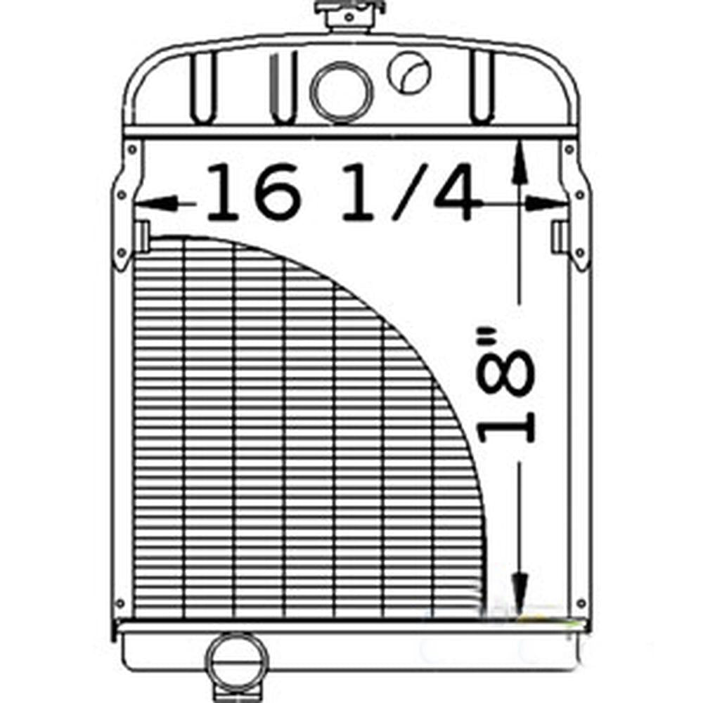 Radiator Fits FARMALL Fits International W4 OS4 H Super W4 Super HV HV O4