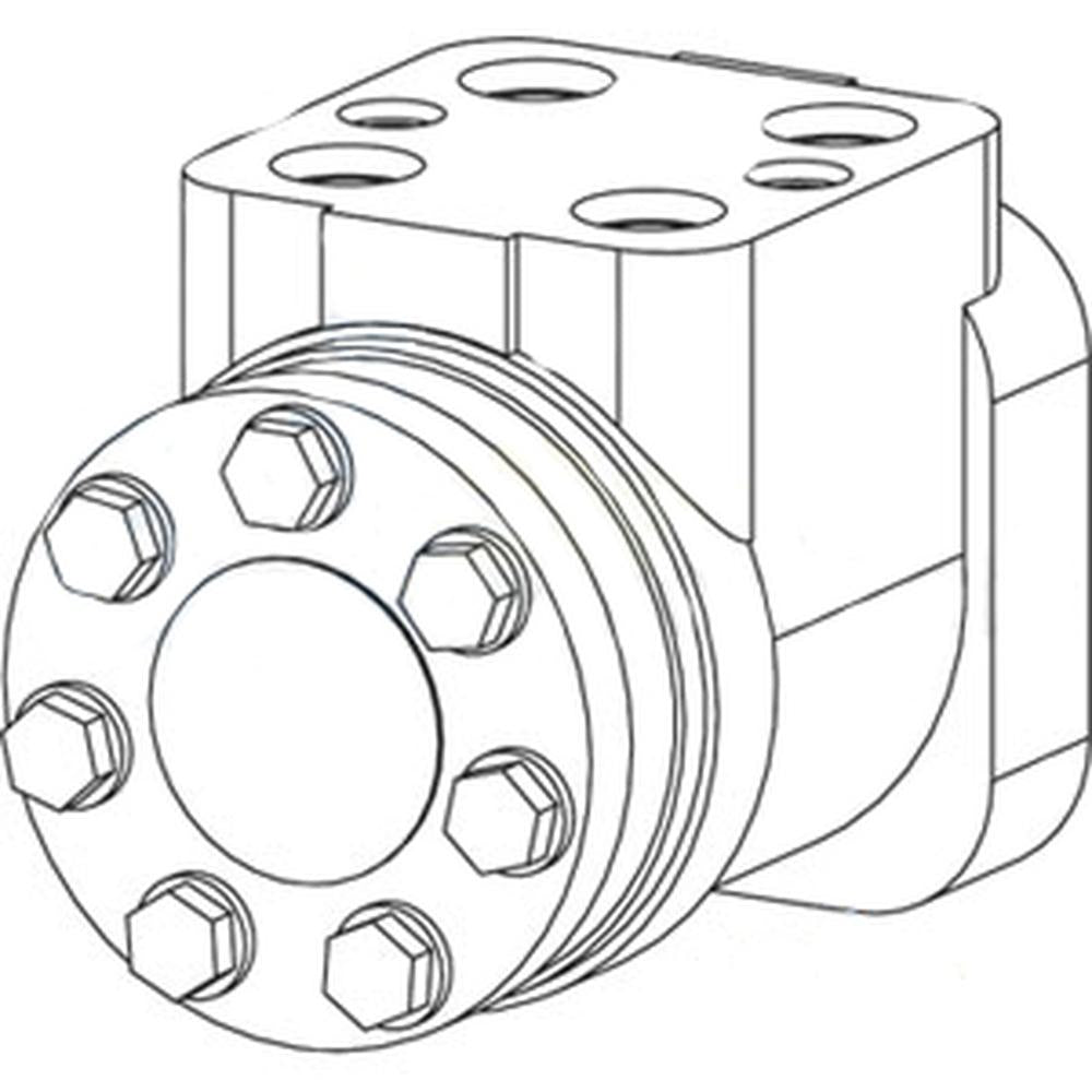 Hydraulic Steering Motor with Relief Valve Fits Case IH 395 485 88107C91 88107C9