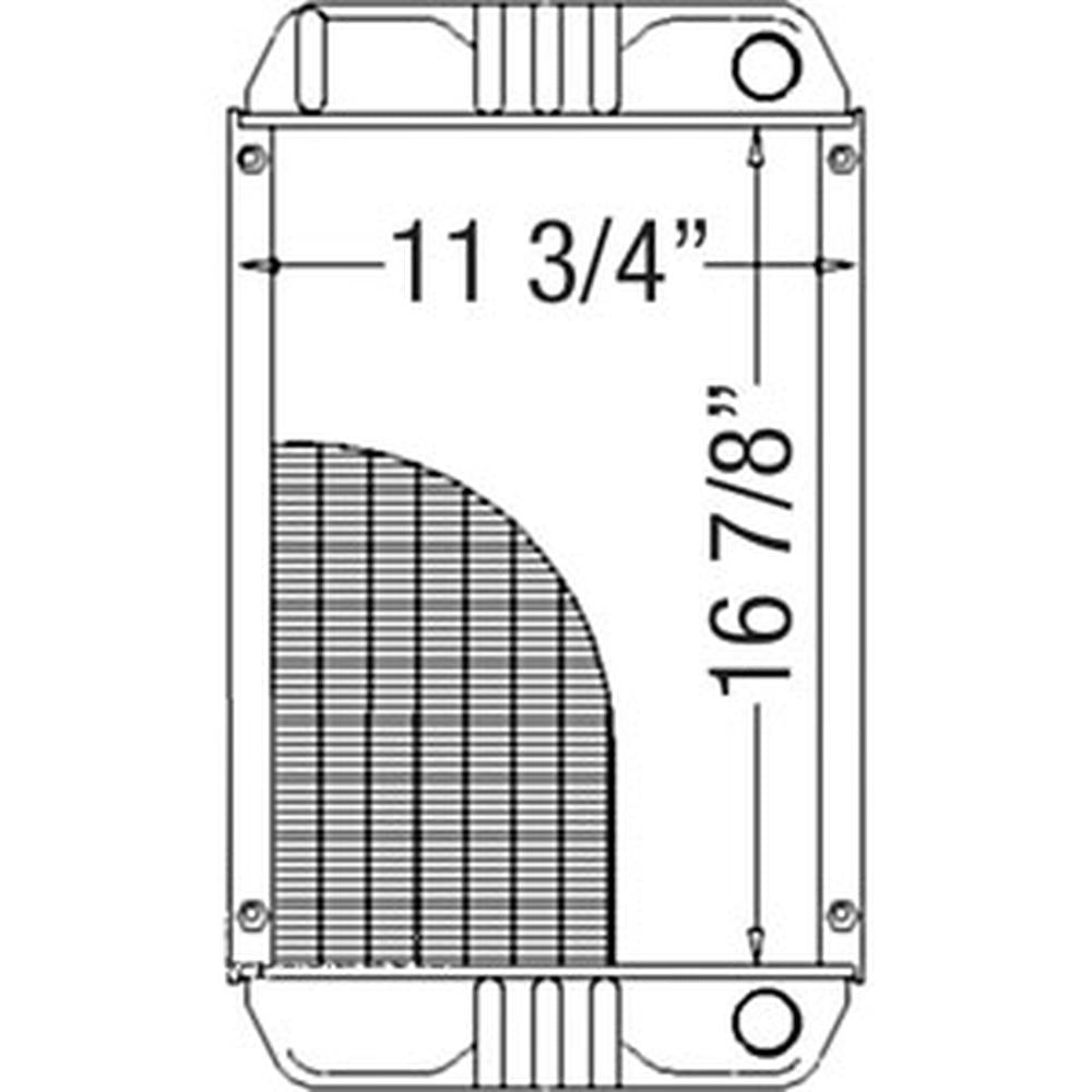 6557255 Radiator for Skid Steer Loader Fits Bobcat 533 543