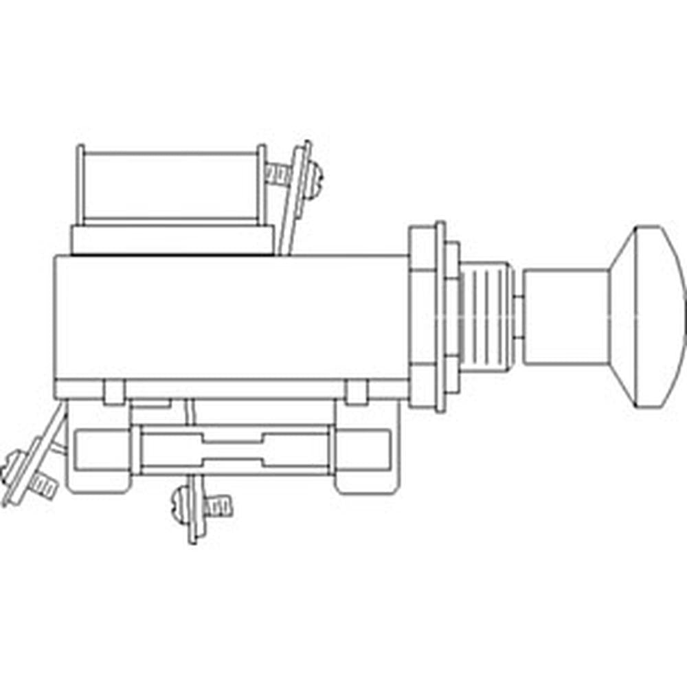 New Light Switch for Oliver Tractor 60 70 H7345A Cut Out - 6 volt