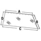 71502807 New Rear Window Glass Fits Allis Chalmers 4W220 4W305 8010 +