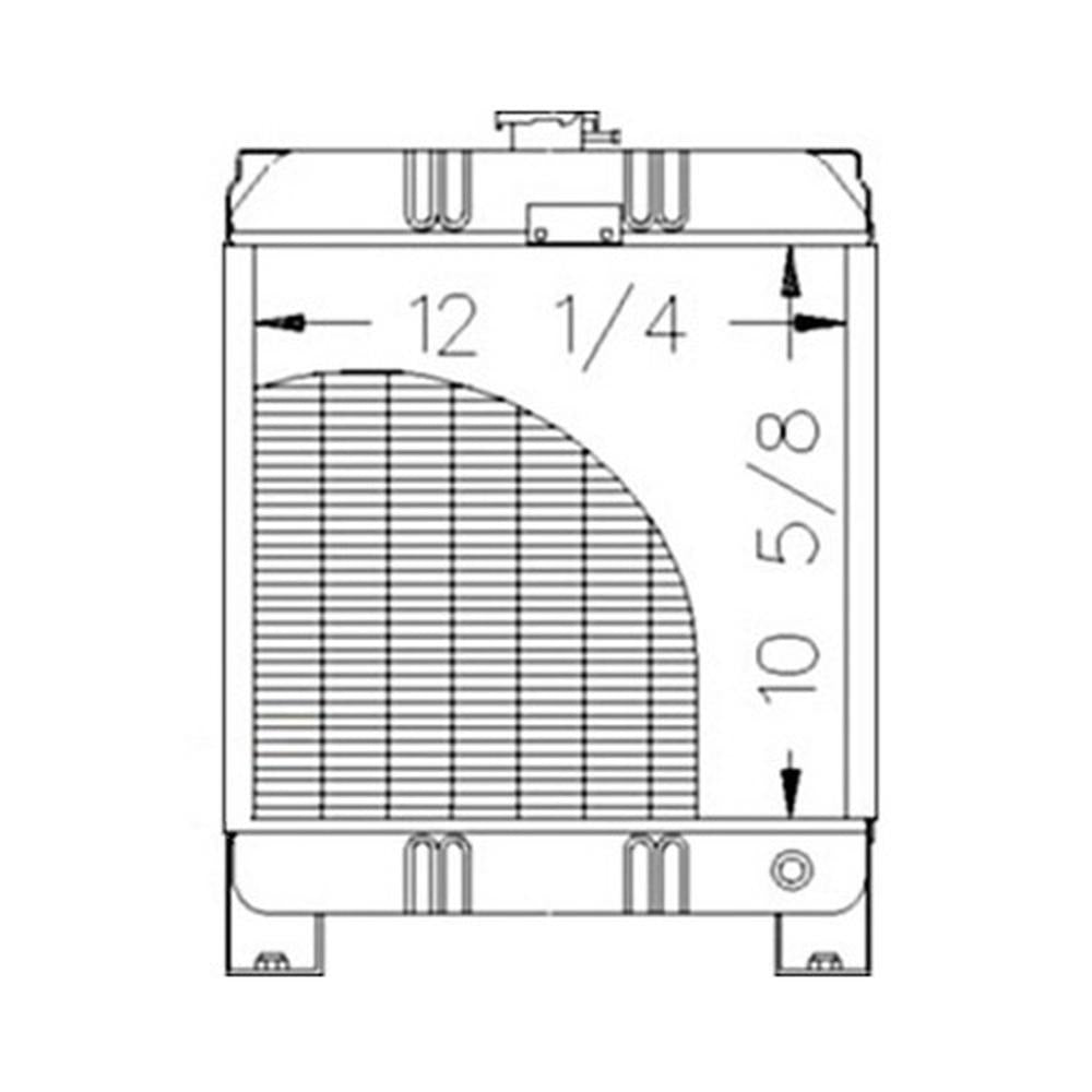 8651696 Radiator Fits Ford New Holland Compact Tractor 1100