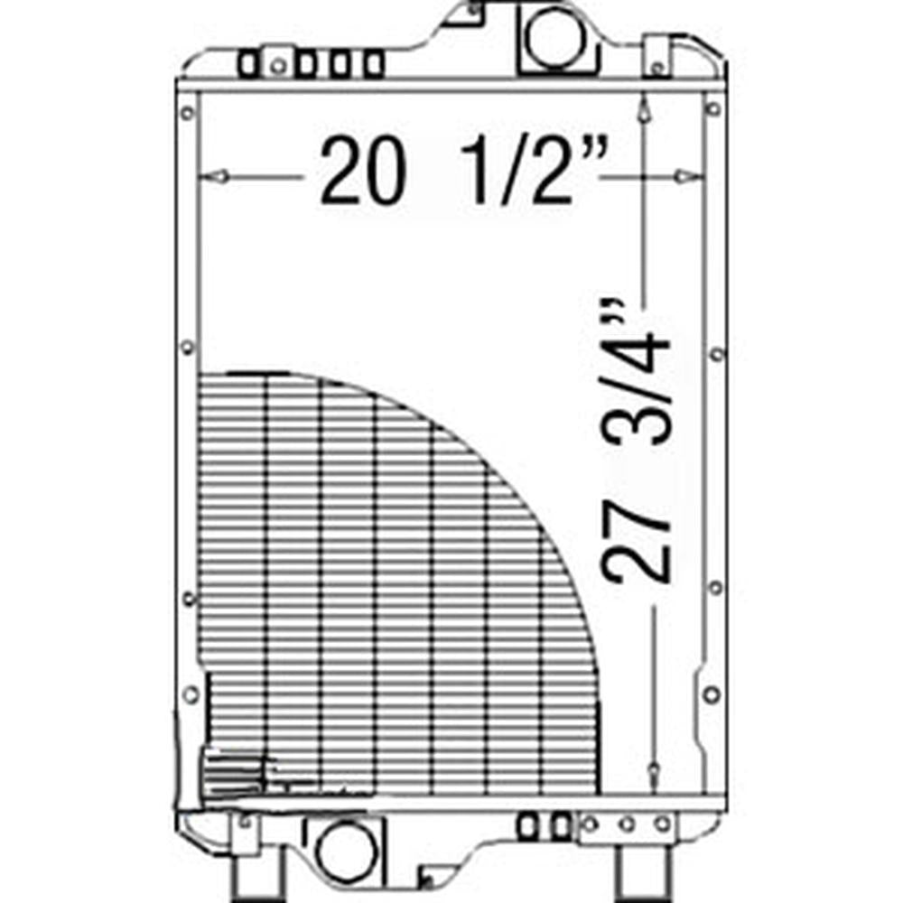 82033525 82033792 Radiator Fits Case-IH MXM175 MXM190 Fits New Holland TM175 TM1