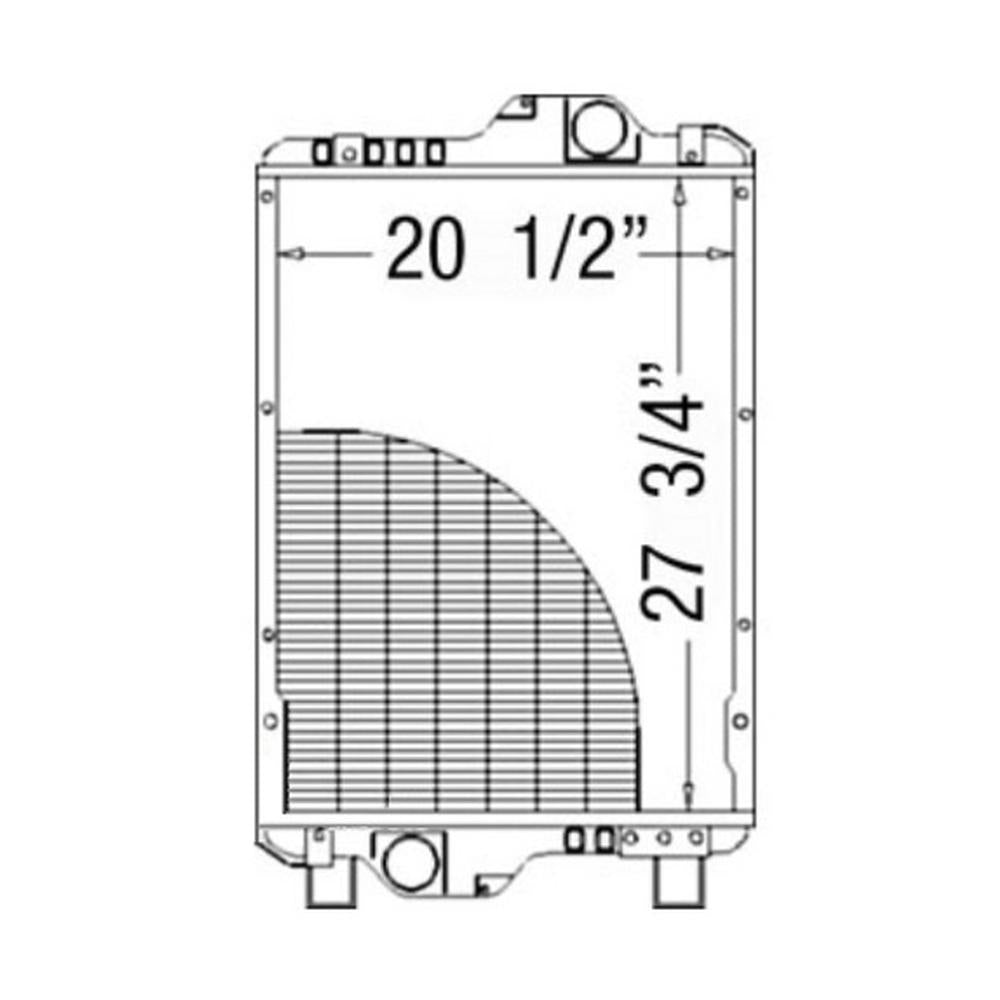 82033525 82033792 Radiator Fits Case-IH MXM175 MXM190 Fits New Holland TM175 TM1