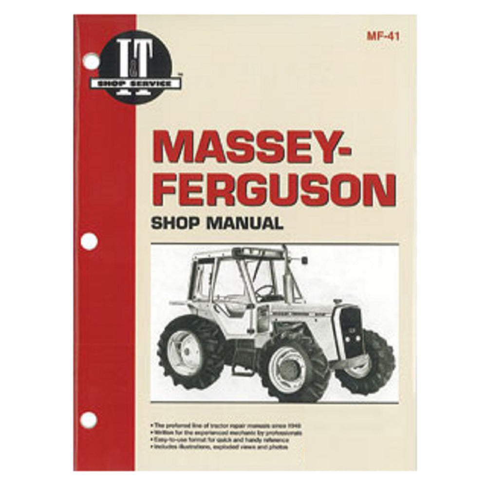 I&T Shop Manual MF-41 Shop Manual Fits Massey Ferguson 670 690 698