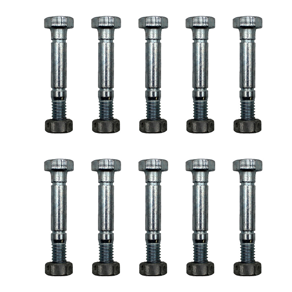 (Pack of 10) Shear Pin Bolt & Nut for Stiga 1811900201, 9987525712 Snow Blower