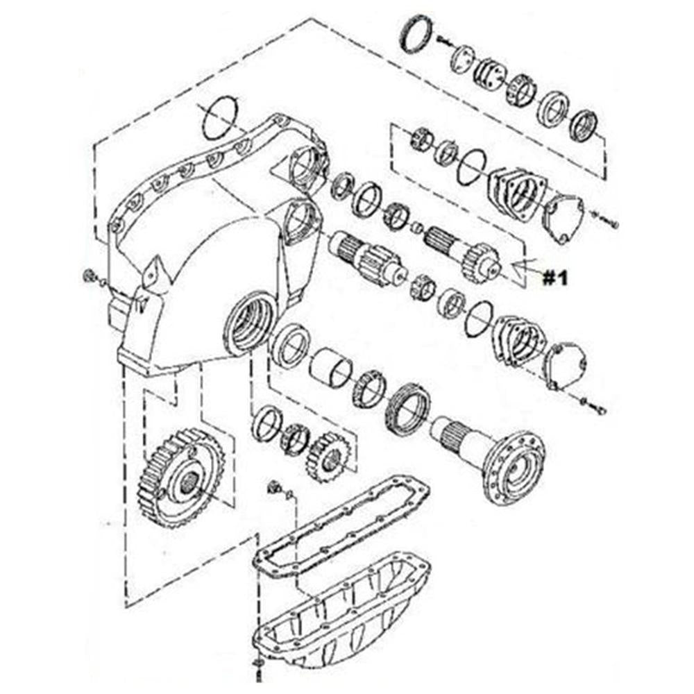 T105458 Pinion Fits John Deere 550G, 650G (For Double Reduction Final Drive)