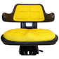 Yellow Seat w/ Adjust Angle Base Tracks/Suspension Fits John Deere Tractor