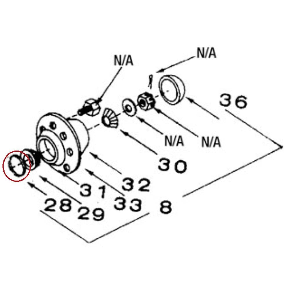 Rear Axle & Differential Seal For Tractor 291099, CR16289